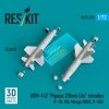 RESKIT RS72-0518 AGM-142 Popeye 2/Have Lite missiles (2 pcs) (3D Printed) 1/72